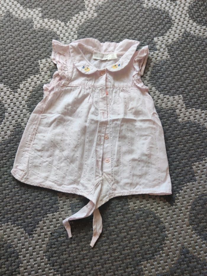 Chemise sans manche orchestra 9 mois rose pâle - photo numéro 4