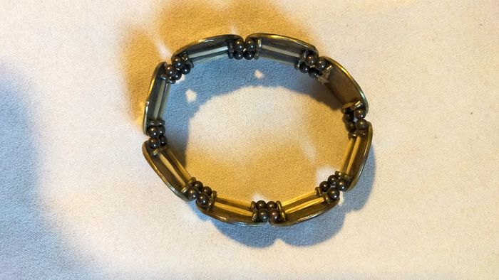 Bracelet vintage effet écaille – Collection Sable & Ébène - photo numéro 2