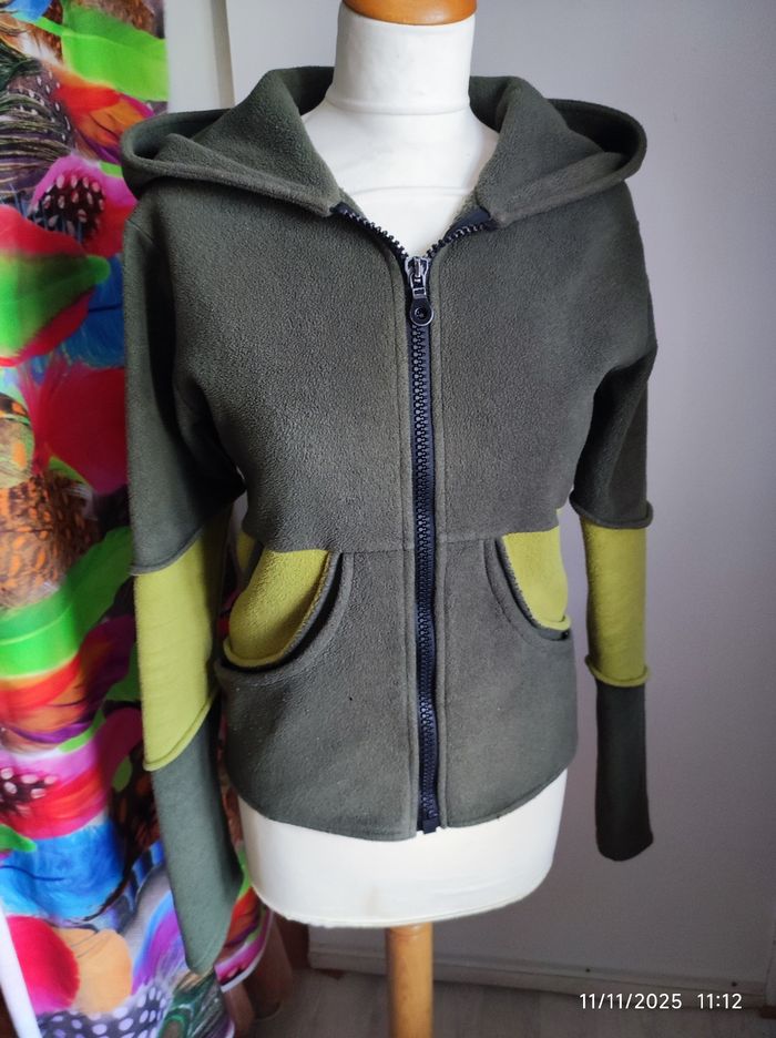 Manteau Original vert kaki et vert pomme Coupe Elf T36 - photo numéro 2