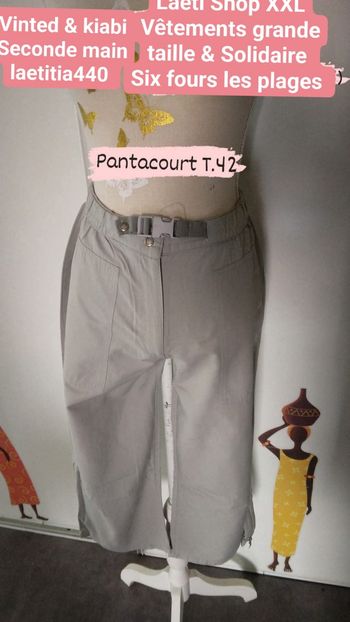 Pantacourt femme T.42