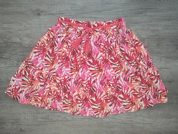 Jupe fluide 10 ans rose et orange