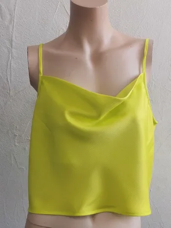 Top fluide jaune fluo Taille 40
