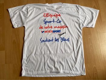 Joli T-shirt blanc MC T. L homme TBE