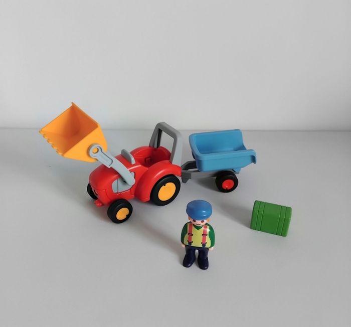 PLAYMOBIL 123 Tracteur de Ferme 6964 Complet 🚜 - photo numéro 3