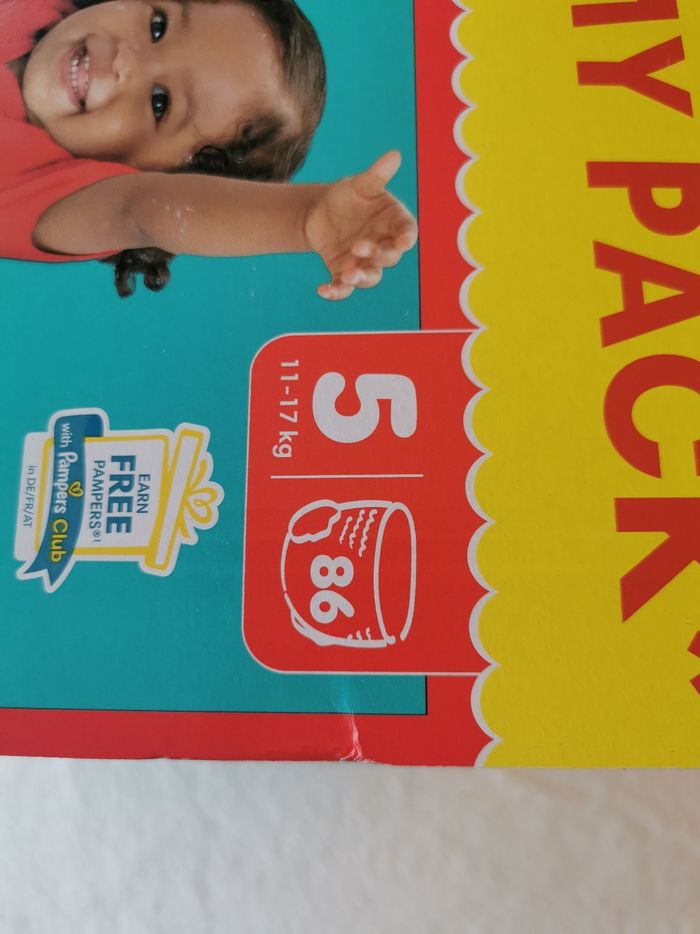 Pampers, 86 pants taille 5, 11/17kg - photo numéro 2