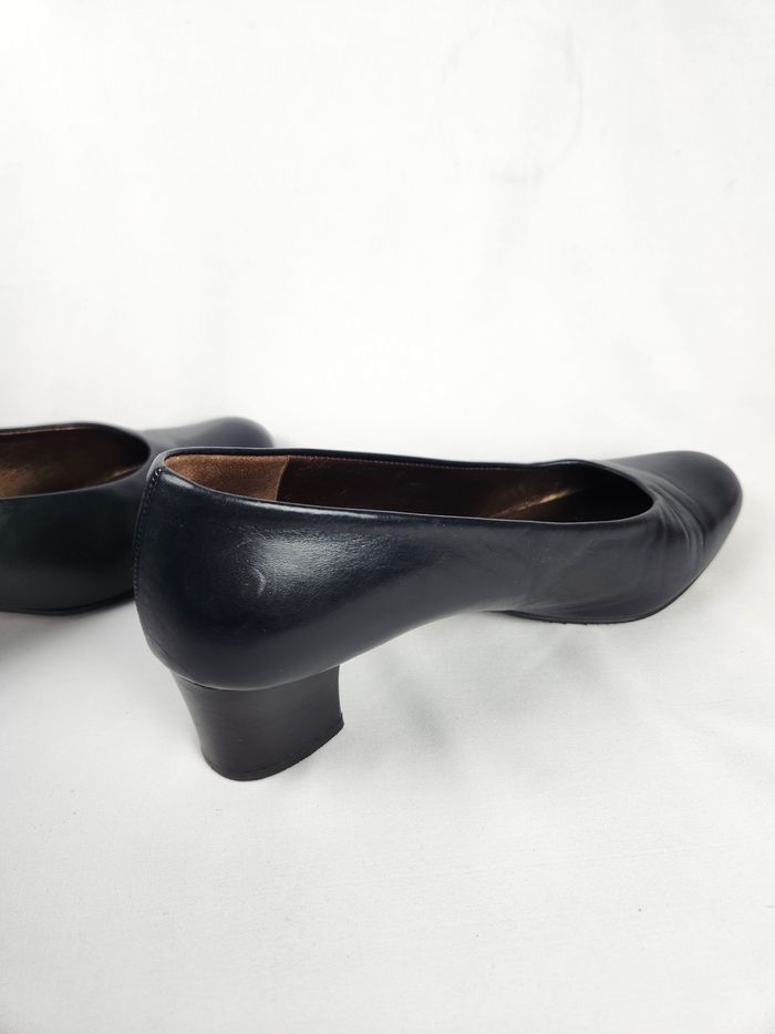 Escarpins Femme Peter Kaiser Noirs - Cuir Vintage - Taille 38 - photo numéro 5