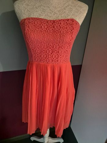 Robe bustier corail taille L