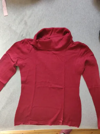 Pull col roulé