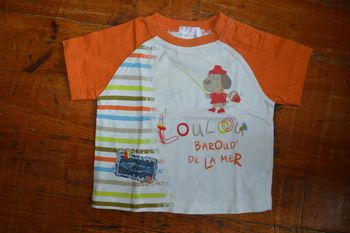 Tee shirt manches courtes la compagnie des petits 6 mois chien