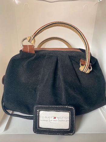 Sac à main type velours Tommy Hilfiger