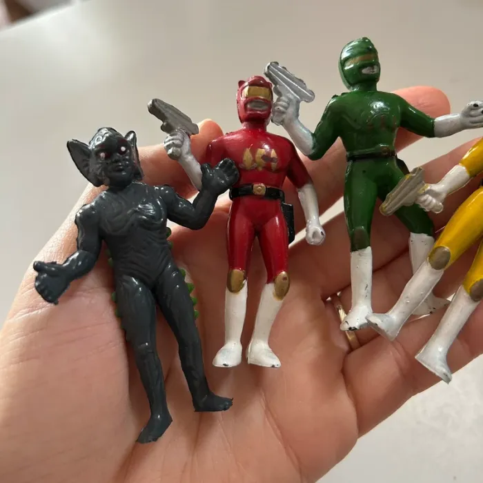 Lot figurines bootleg bioman power rangers vintage - photo numéro 2
