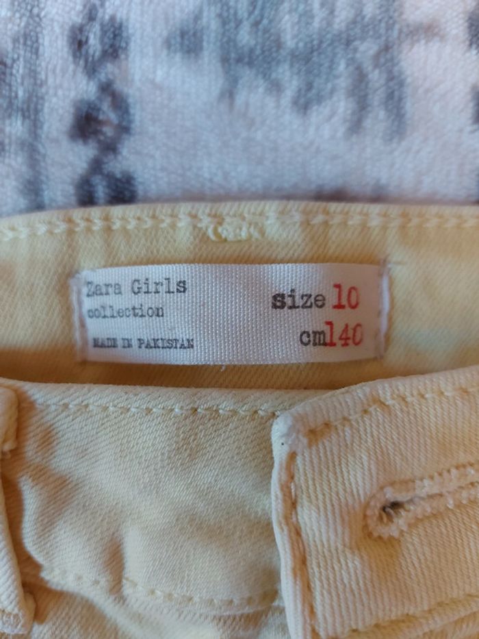 Jean jaune zara girls 10 ans - photo numéro 4