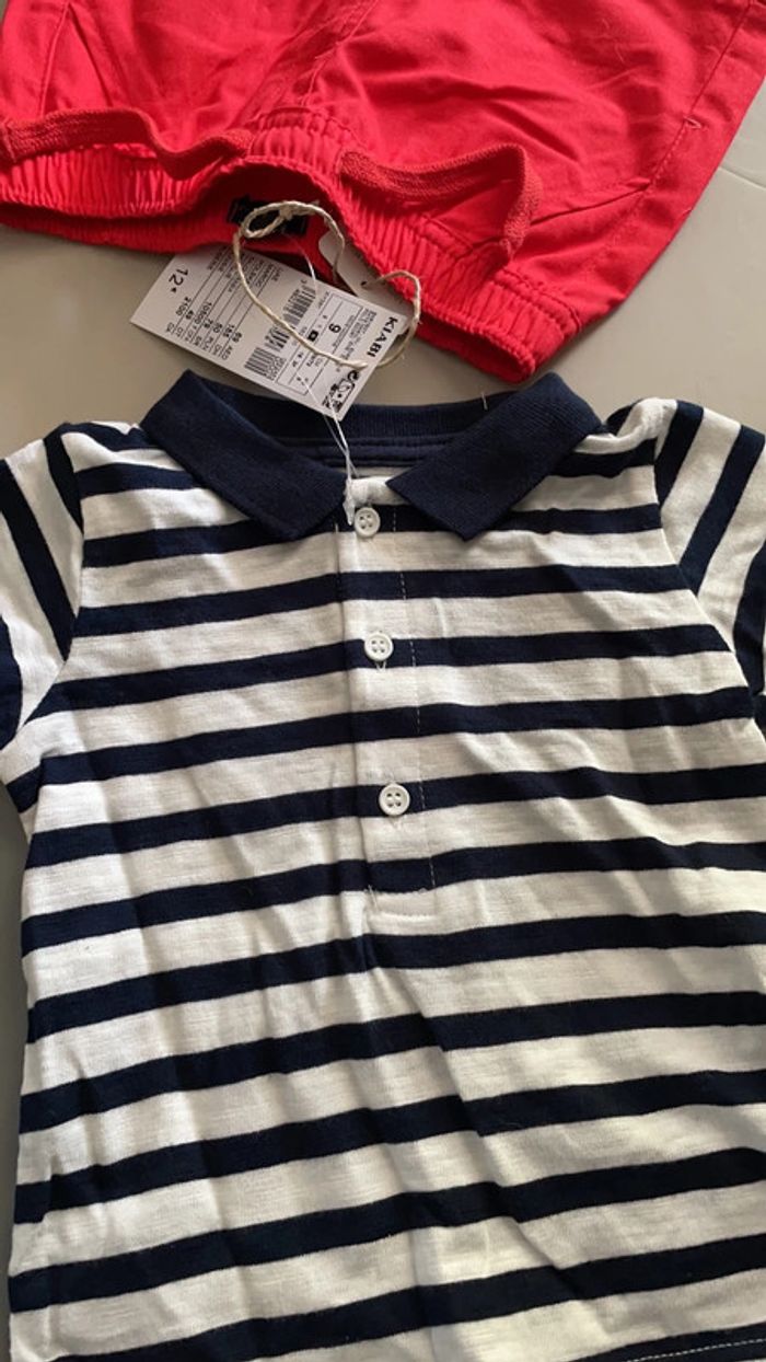 Lot de 2 ensembles été 9 mois - photo numéro 3