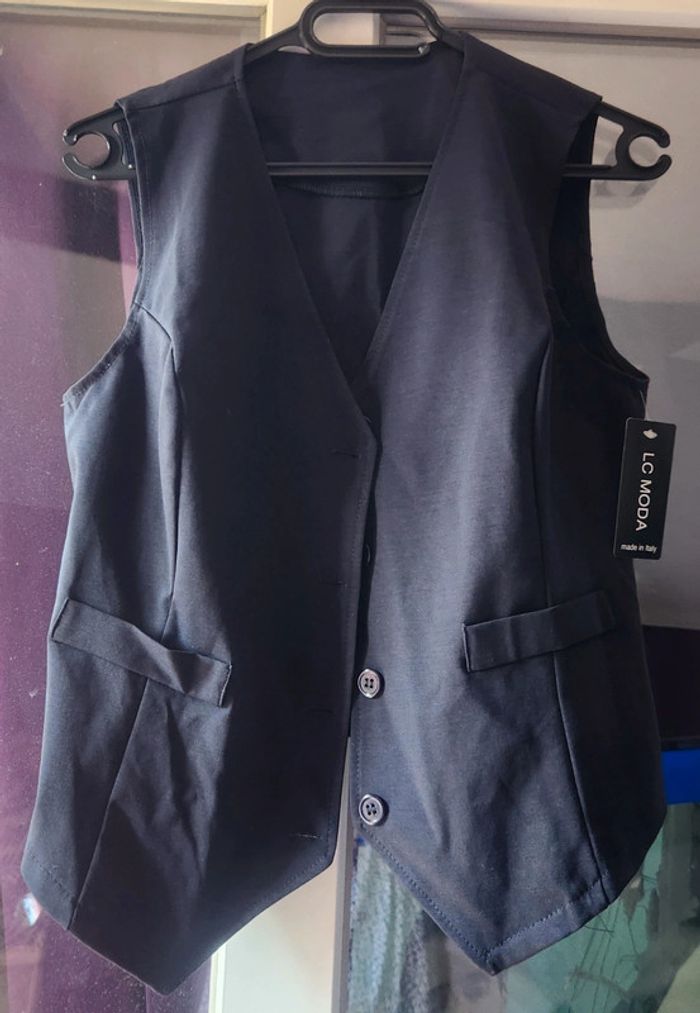 Gilet bleu marine