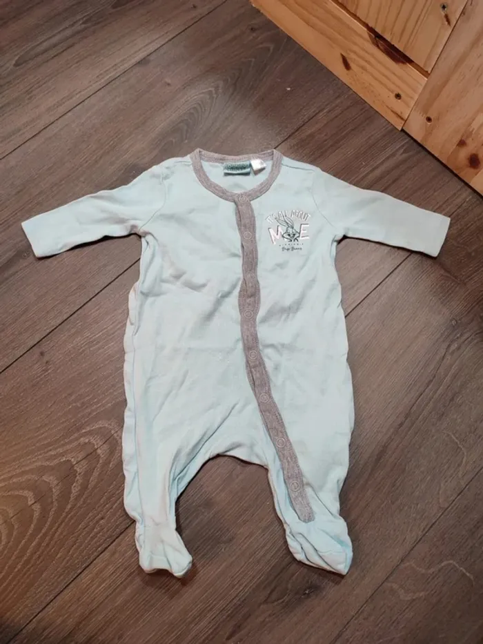 Pyjama naissance Looney Tunes turquoise très bon état