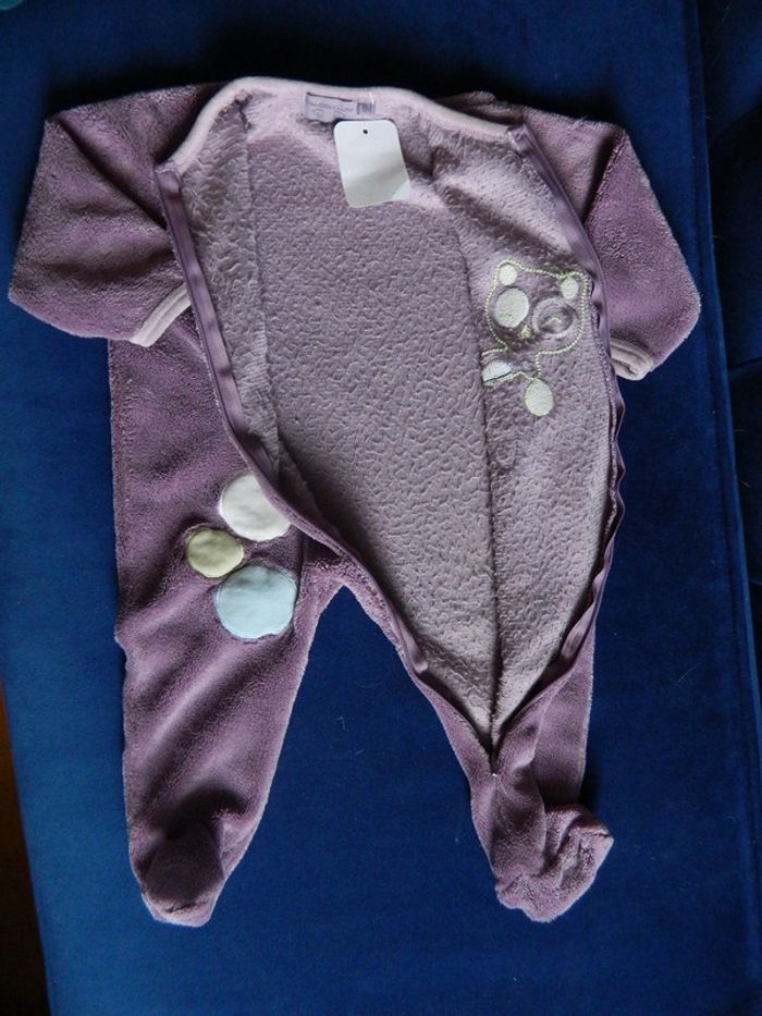 Surpyjama bébé fille T 6 mois "Doudoussimo" - photo numéro 2
