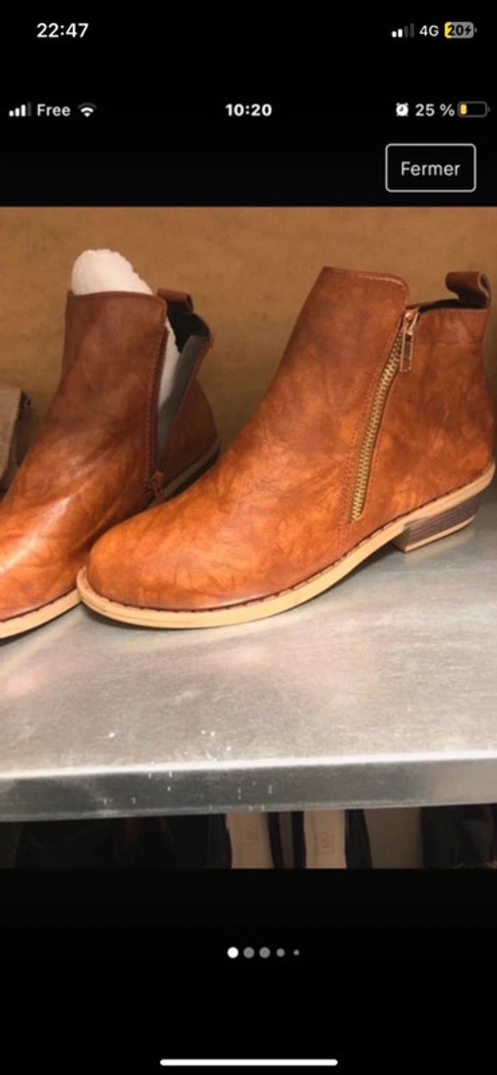 Bottines . Taille 39 - photo numéro 2