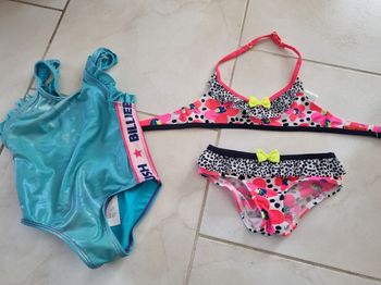 Lot 2 maillot de bain billieblush et petit béguin 2 ans 