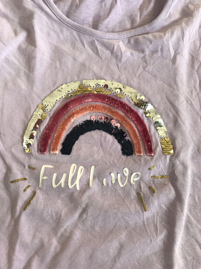 Teeshirt manches courtes arc en ciel - photo numéro 2