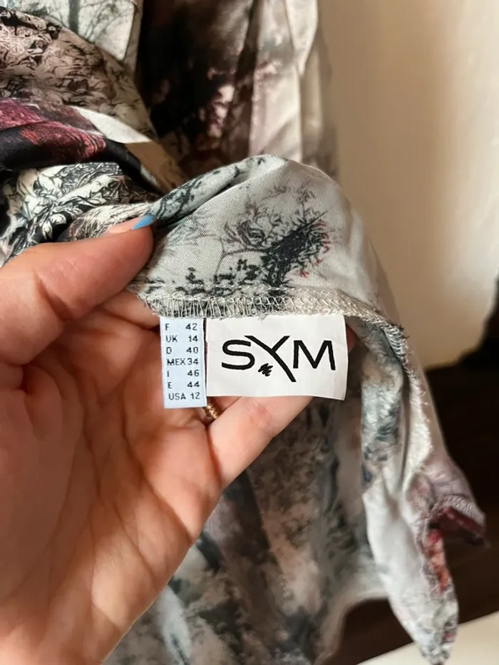 Chemise imprimée forêt SYM - taille 42 - Originale et élégante - photo numéro 6