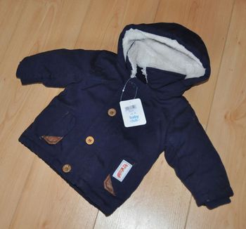 Baby Club manteau hiver bleu t.6 mois Neuf avec étiquette