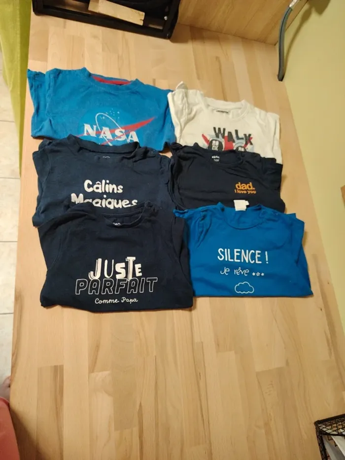 Lot de 6 t shirt manches longue