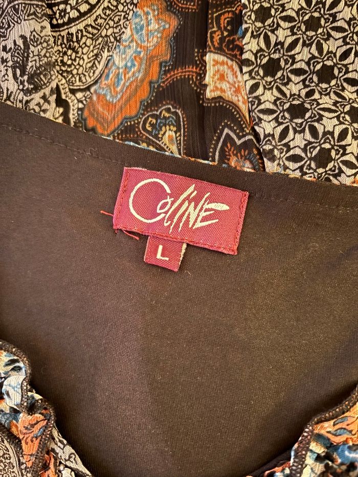 Robe longue bohème Céline patchwork Taille L (40) - photo numéro 6