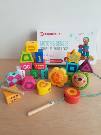 Topbright perles en bois à enfiler
