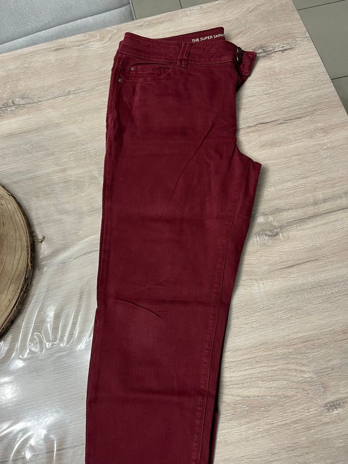 Jean skinny Bordeaux taille 46
