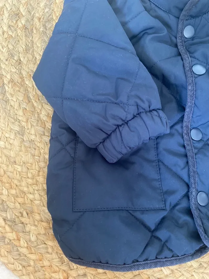 Manteau bleu marine matelassé - photo numéro 3