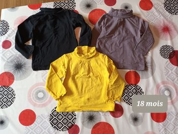 Lot 3 sous-pull 👧 taille 18 mois