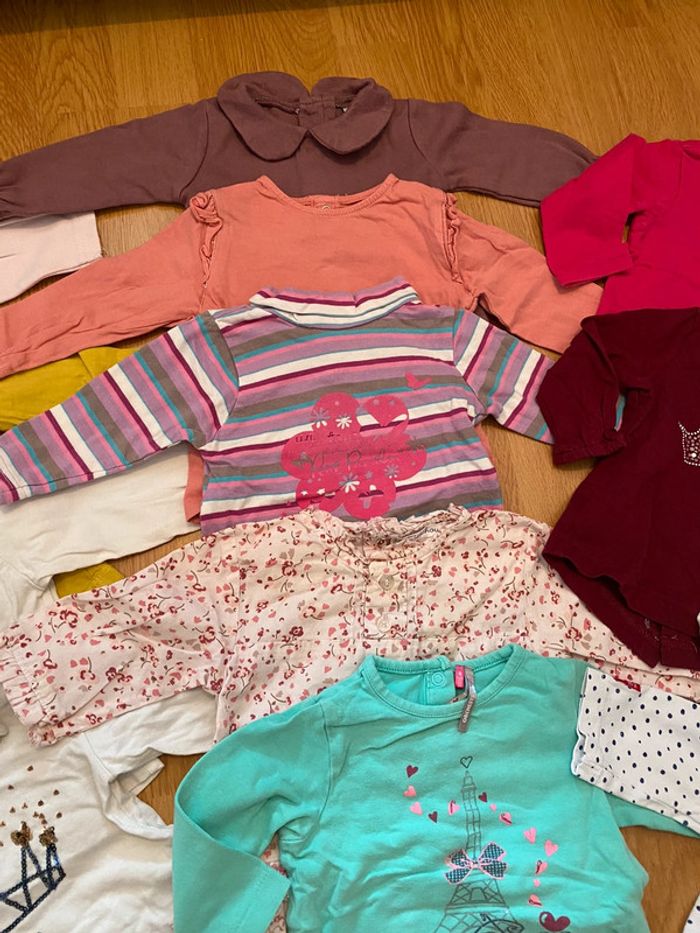 Lot de 23 t-shirt à manches longues 6 mois - photo numéro 4