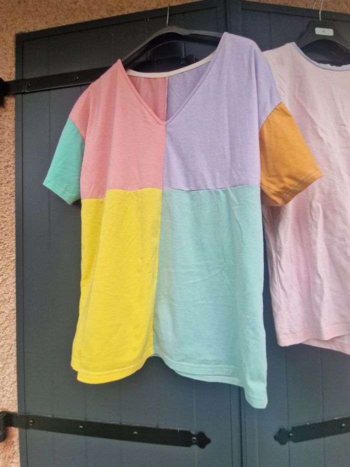 Lot de deux t shirts multicolore - photo numéro 9