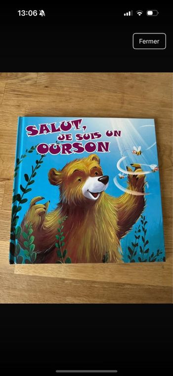 Livre salut, je suis un ourson