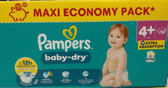 Lots de couches Pampers taille 4+ - photo numéro 2