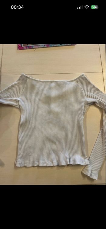 pull fin blanc femme