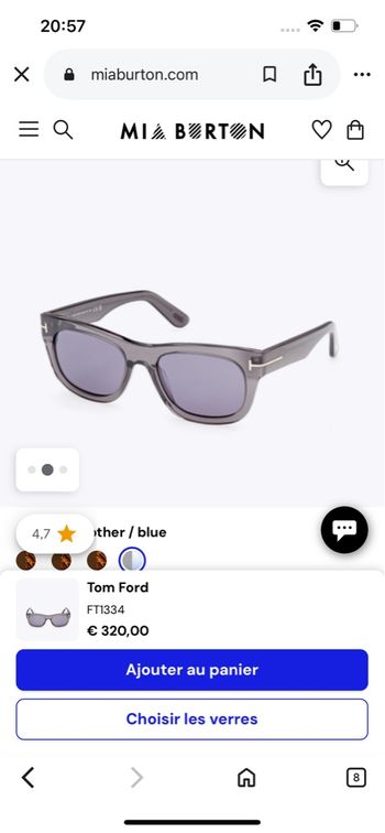 Lunettes mixtes, Tom Ford