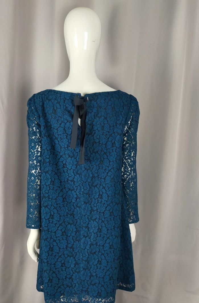 Robe en dentelle bleu nuit – Claudie Pierlot (Exclusivité) - photo numéro 16
