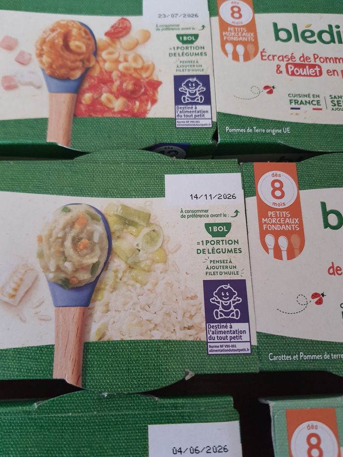 Lot de 7 packs de 2 bols repas Bledina - photo numéro 6