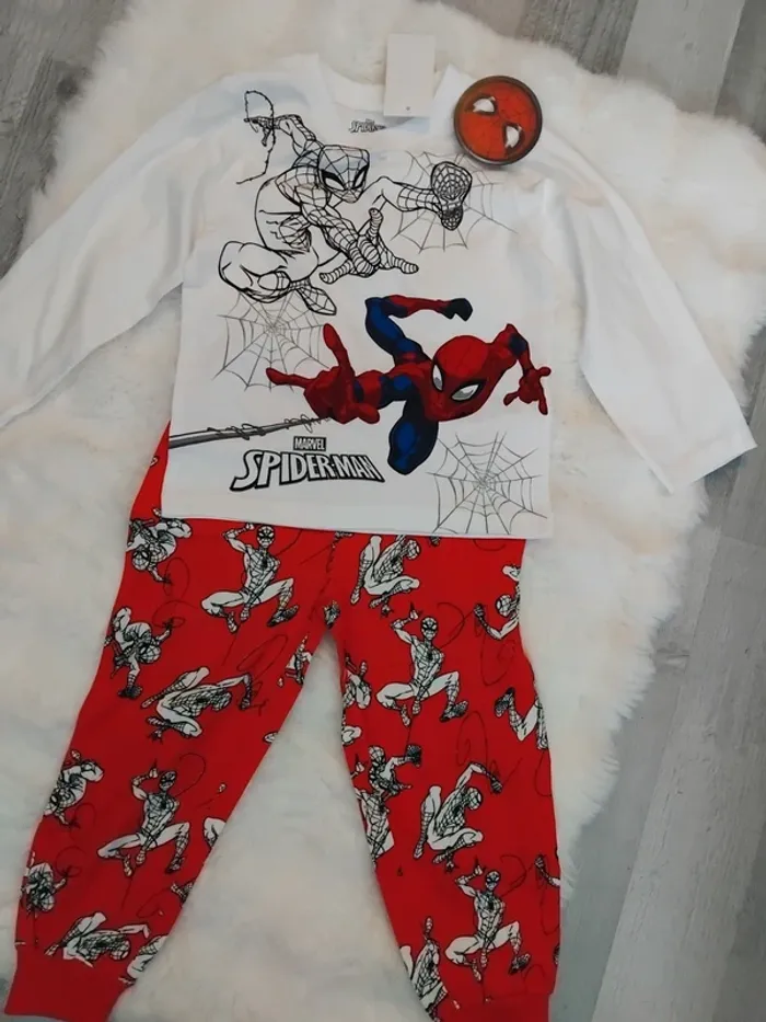 Pyjama deux pièces, coton, neuf ,Spiderman, 3 ans - photo numéro 2