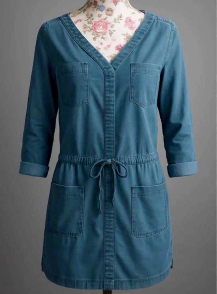 Robe en Jean Promod T38 – Coupe Flat 🌿 Poches & Lien Taille - photo numéro 2
