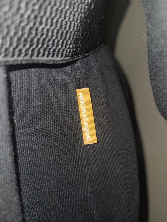 Robe sweat noir, avec fleurs en feutrine, Mamatayoe - photo numéro 3