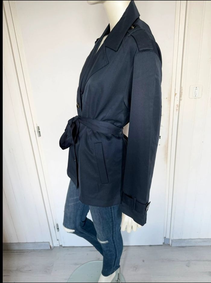 Trench-coat court ONLY – Taille L – bleu marine – Neuf avec étiquette - photo numéro 5