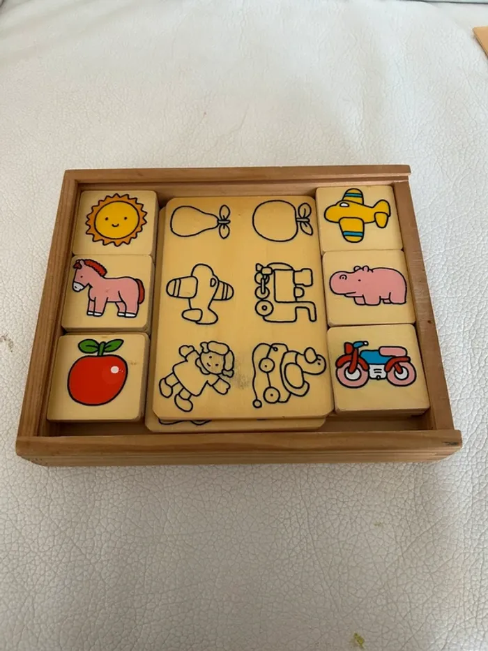 Loto pour enfant en bois - photo numéro 3