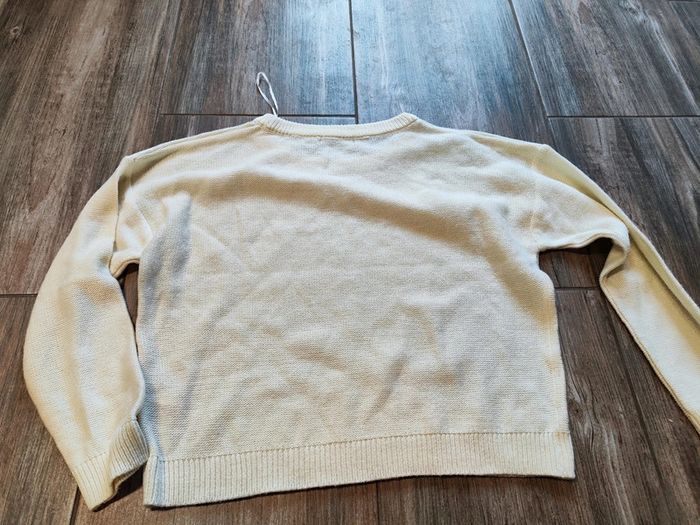 Pull blanc cassé femme Taille M  Brave Soul - photo numéro 2