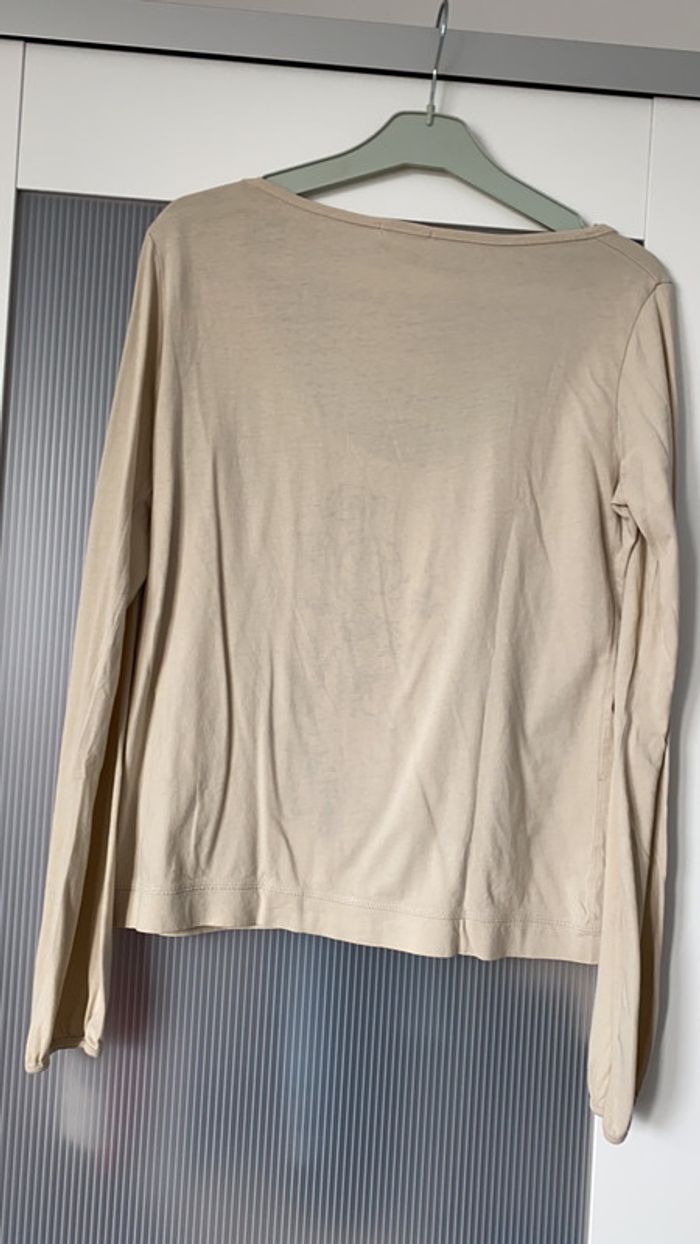 Teeshirt manches longues beige Etam taille 40 - photo numéro 3