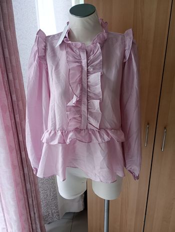 Blouse satinée