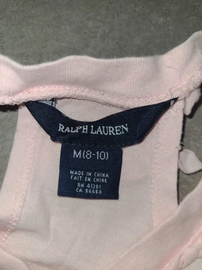 T shirt dos nu Ralph lauren 8-10ans - photo numéro 4