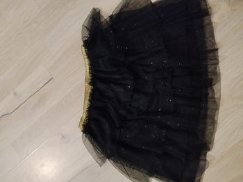 Jupe paillettes avec rebord en haut doré