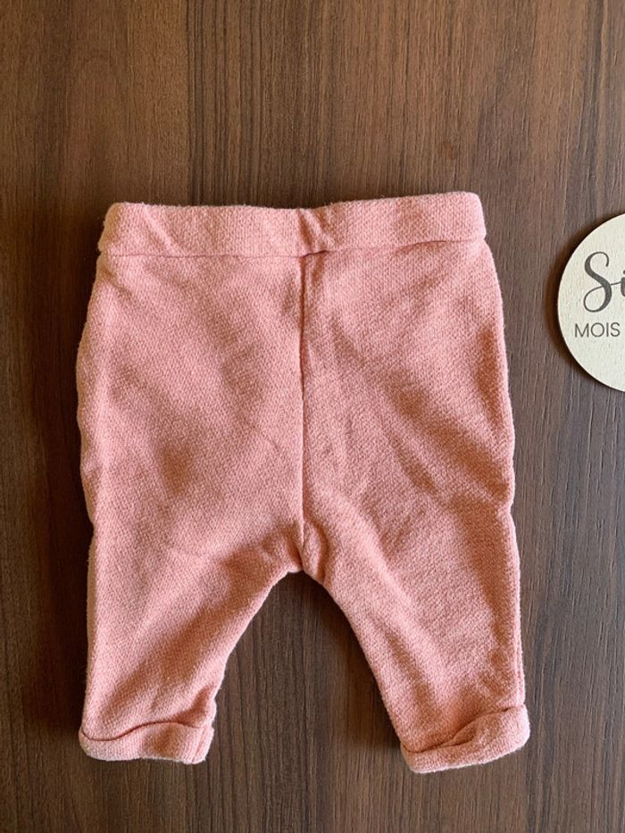 Pantalon rose et fils dorés 6 mois fille Tape a l’œil - photo numéro 4